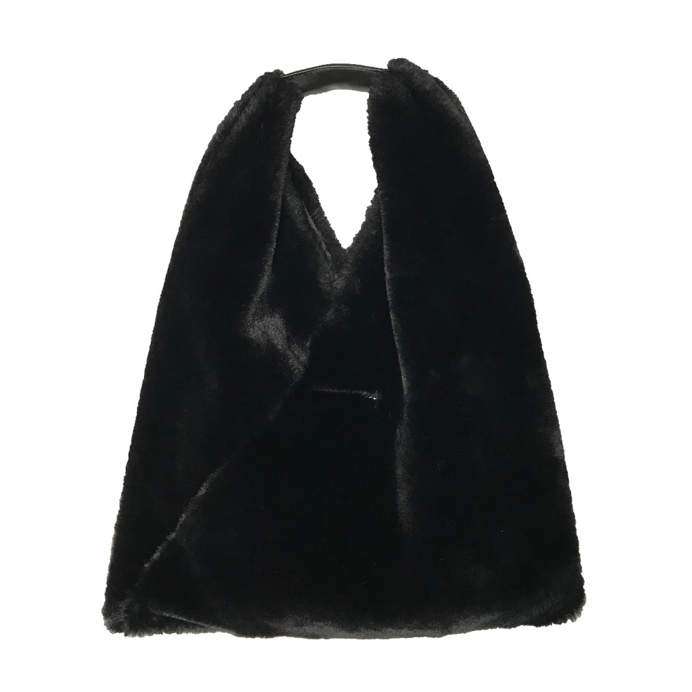 MM6 MARGIELA FAUX-FUR BAG - Black & Gorgeous